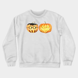 Halloween pumpkins faces Crewneck Sweatshirt